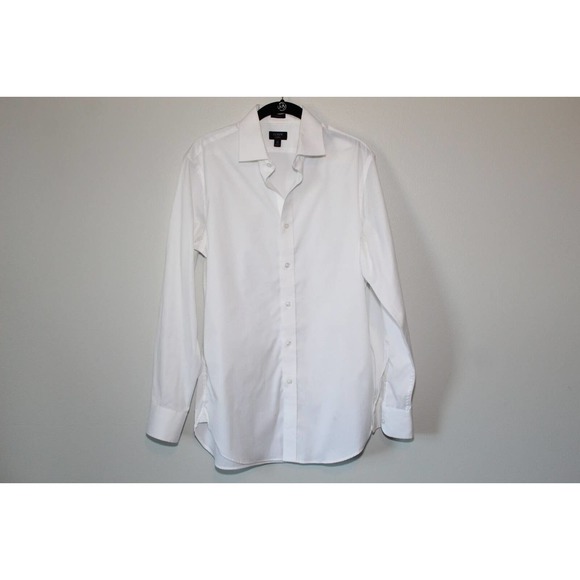 J. Crew Ludlow Classic Fit Button Up Shirt White Oxford Men's Size 15 /33 H14219 - Picture 2 of 9